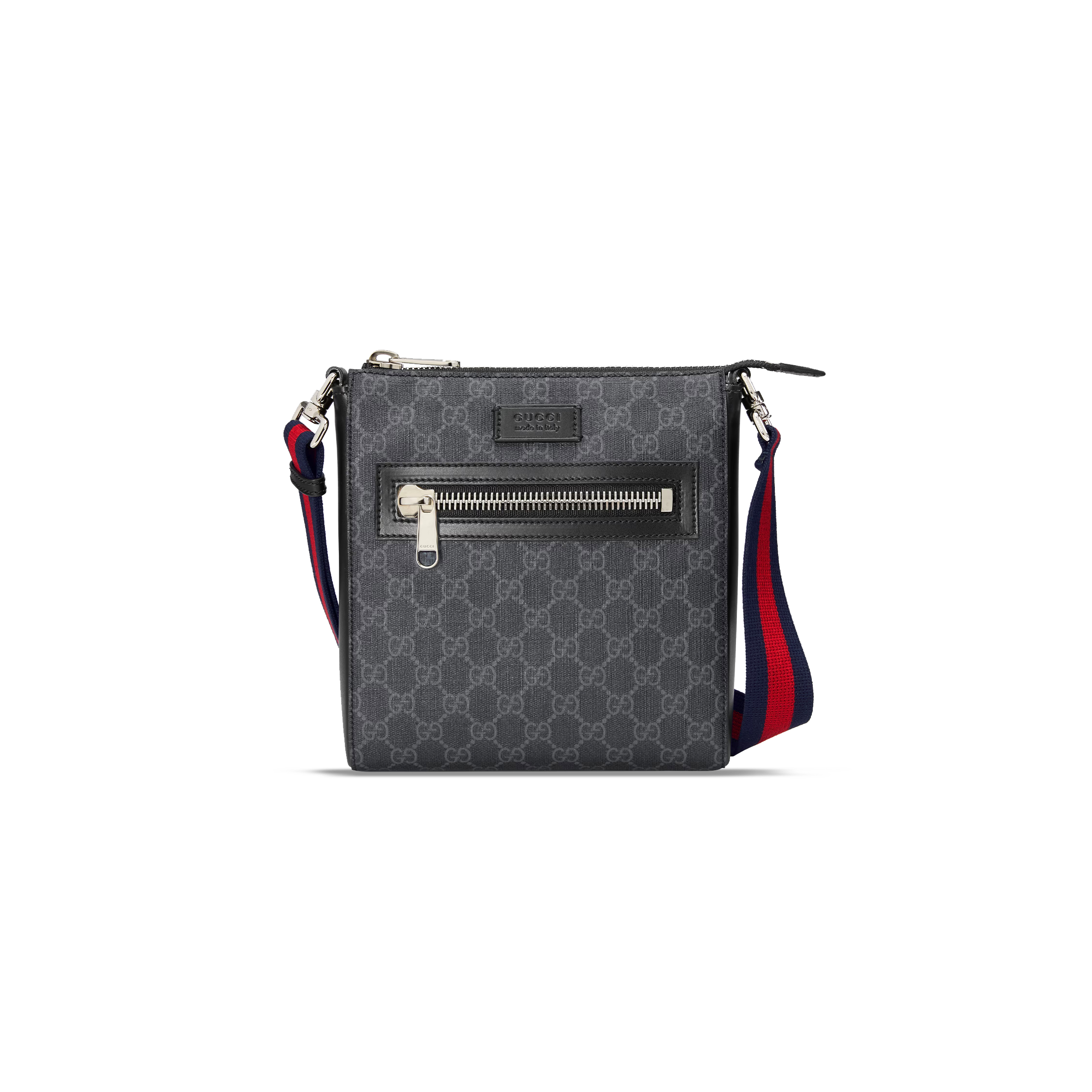 GUCCI GG BLACK SMALL MESSENGER BAG 523599 (23*21*4cm) GUCCI GG BLACK SMALL MESSENGER BAG 523599 (23*21*4cm)